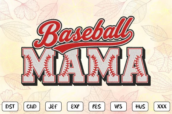Download Baseball Mama Embroidery Design - Mama embroidery design Collection