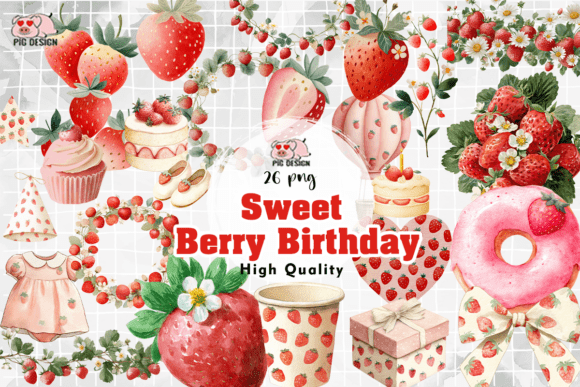 Download Sweet Berry Birthday PNG - Sweet Collection