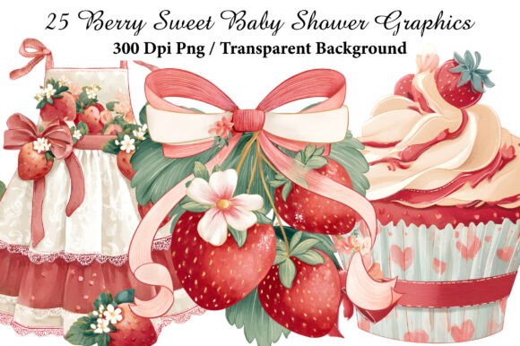 Download Berry Sweet Baby Shower Graphics Clipart - Sweet Collection