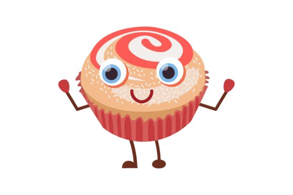 Download Cupcake with Powdered Sugar - Sugar Collection