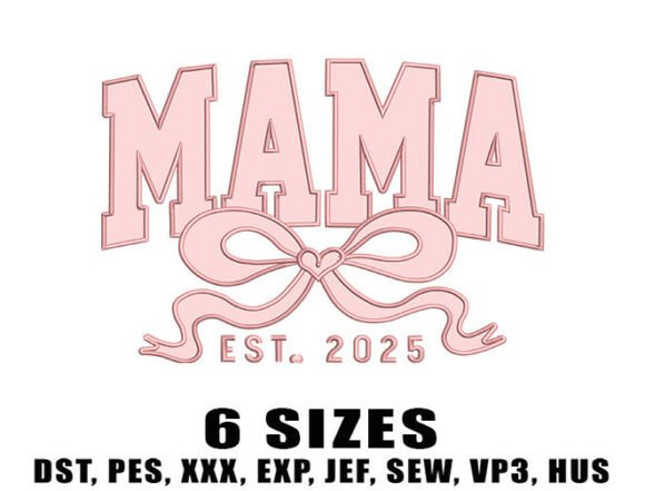 Download Girl Mama Embroidery Designs - Mama embroidery design Collection