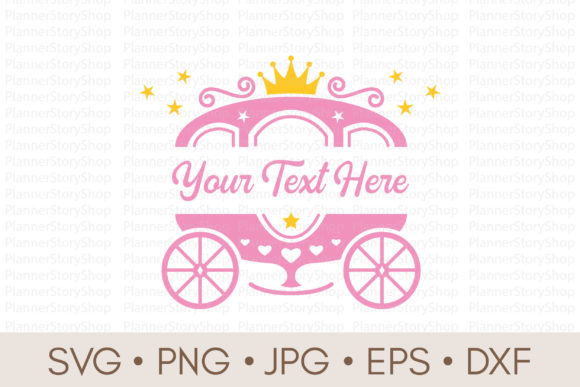 Download Princess Carriage Monogram - Princess carriage Collection