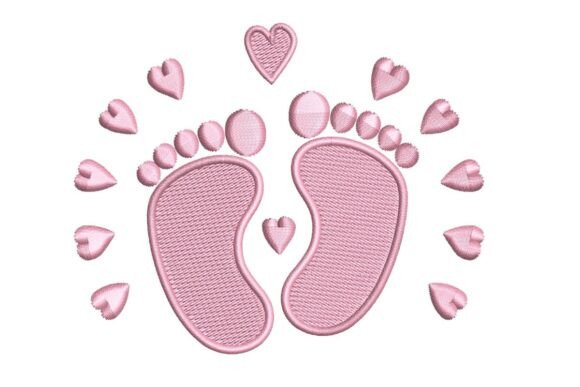 Download Sweet Baby Footprints &amp; Hearts - Sweet Collection