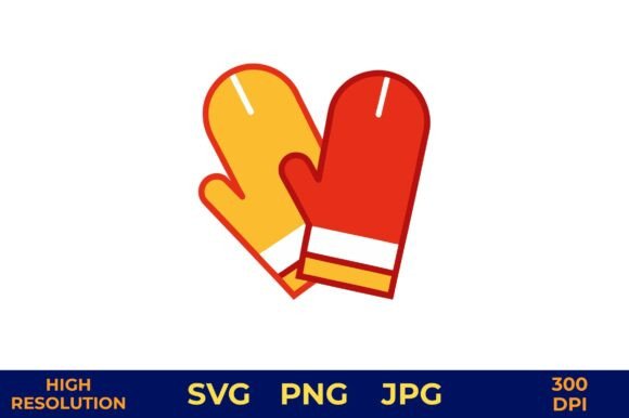 Download Oven Mitts Vector Design for Cooking - Oven mitts Collection